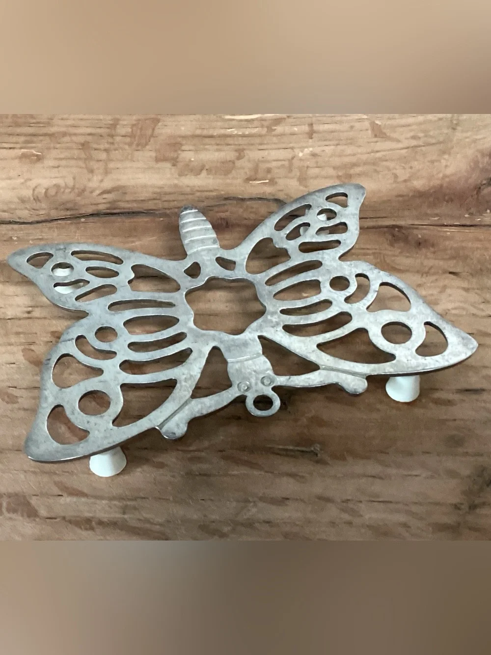 ⚫️ Vintage - Leonard Silverplate Butterfy Trivet - Wall Hang Decor - Italy